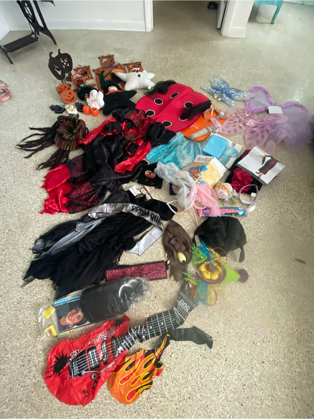 Target Kids Halloween Costume Lot - Red, Black, Purple, Blue, Orange